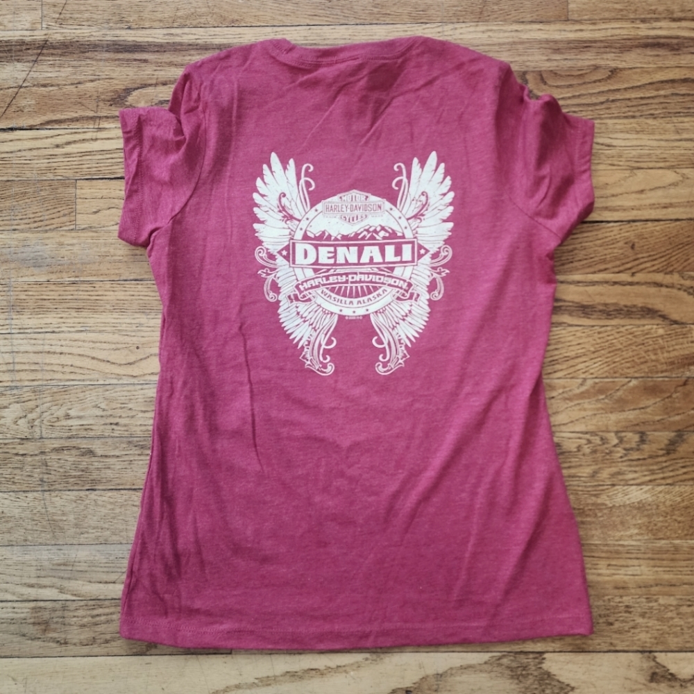 Harley Davidson Wasilla Alaska Denali Womens T-shirt